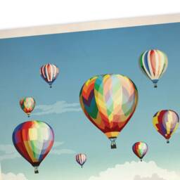 Bristol Balloon Fiesta Poster, Festival , Clifton Bridge, Vintage Retro Travel Poster, Hot Air Print - thumbnail 3