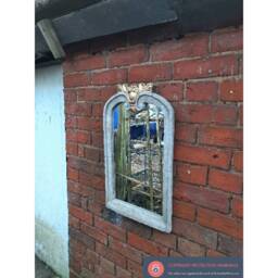 Large Baroque Stone Mirror Touch Of Gold