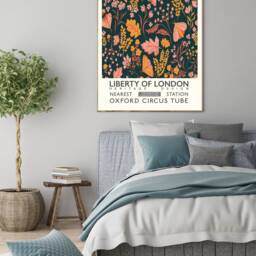 Liberty London Art Print, Botanical Print Flower Wall Decor - thumbnail 2