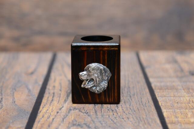Bernese Mountain Dog - Wooden Candlestick With Dog, Souvenir, Decoration, Limited Edition, Collection - image 1