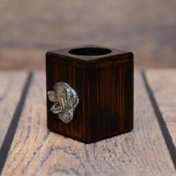 Bernese Mountain Dog - Wooden Candlestick With Dog, Souvenir, Decoration, Limited Edition, Collection - thumbnail 2