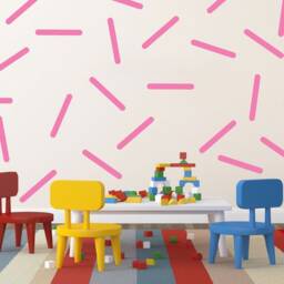 Set Of 60 Colourful Sprinkles Wall Decals, Confetti - Multiple Colors & Sizes Available - thumbnail 3