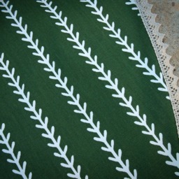 Green Christmas Tree Skirt Large Xmas Skirts Holiday Decor Swedish Ornament - thumbnail 4