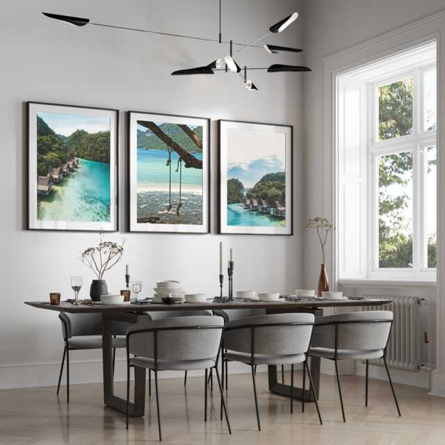 Beach Wall Art, Set Of 3 Prints Neutral Posters, Coastal Home Decor, Bedroom Art Ocean Pictures - image 1