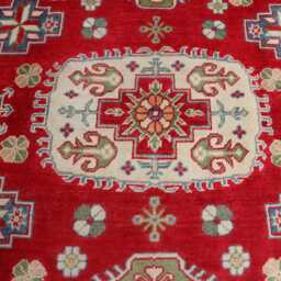 4'9x6'9 Handmade Medallion Wool Area Rug, New Kazak Design Farmhouse Afghan Luxury Bedroom Livingroom Office D??cor Rug - thumbnail 3