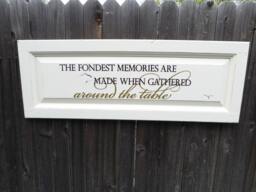 Large Wall Decor Sign Fondest Memories Are Made Around The Table - thumbnail 1