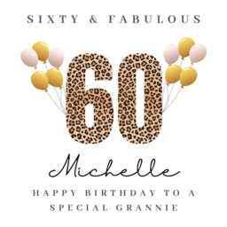 Personalised Grannie 60Th Birthday Candle Gift Hamper Card Cards B - thumbnail 4