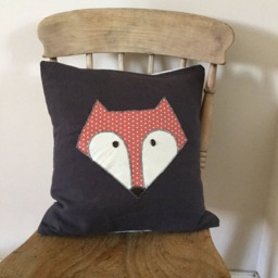 Fox Cushion - Applique Fox Cover Father's Day Gifts For Dad Home Forest Orange Accessories - thumbnail 2