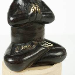 Bronze Rabbit Yoga Figurine, 5.2 - thumbnail 4