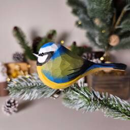 Handmade Clip-On Bird Ornaments For Christmas Tree - Unique, Artful, & Festive Holiday Decorations - thumbnail 1