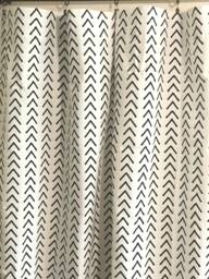 "Pair 25 Or 50"" Wide Boho Chevron Panels Drapes Cafe Curtains 24 63 72 84 96 108 120 132"