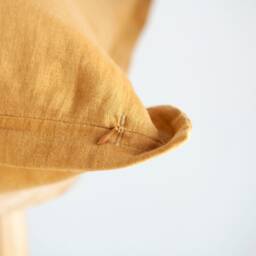 Mustard Yellow Linen Pillow Cover Handmade Throw Pillow, Custom Size & Color - thumbnail 3
