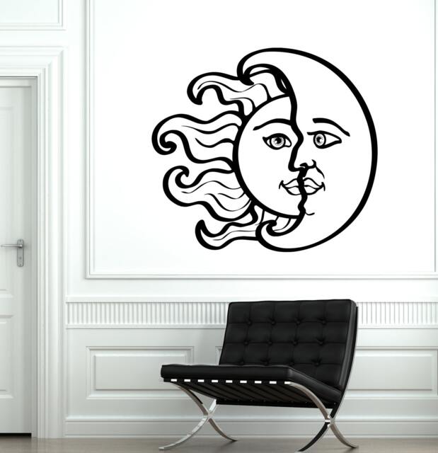 Wall Vinyl Sun Moon Magic Decal For Bedroom Mural Sticker 1776Dz - image 1