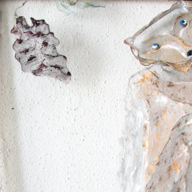 Burnt Orange Metal Wall Art The Fox & The Grapes Wire Mesh 3D Sculpture Pet Lover Kids Room Decor Nursery House Worming Baby Shower Gift - image 1
