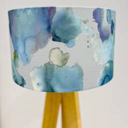 Handmade Voyage Cloudburst Pacific Lampshade-Contemporary - Green-Teal-Grey-Mint - thumbnail 2