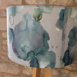 Handmade Voyage Cloudburst Pacific Lampshade-Contemporary - Green-Teal-Grey-Mint - thumbnail 3