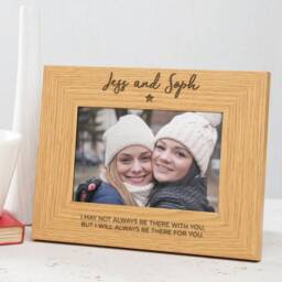 Personalized Engraved Best Friend Photo Frame - Galentines Day Gifts For Unique Bff Birthday Present For Women Girls Bestie Gift - thumbnail 1