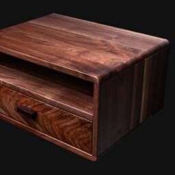 Floating Nightstand in American Walnut - thumbnail 2
