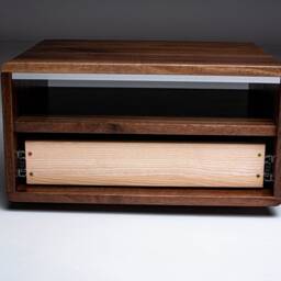 Floating Nightstand in American Walnut - thumbnail 4