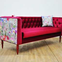 "Loveseat - Burgundy Love ""3 Seater Sofa" - thumbnail 3