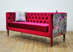 "Loveseat - Burgundy Love ""3 Seater Sofa" - thumbnail 1
