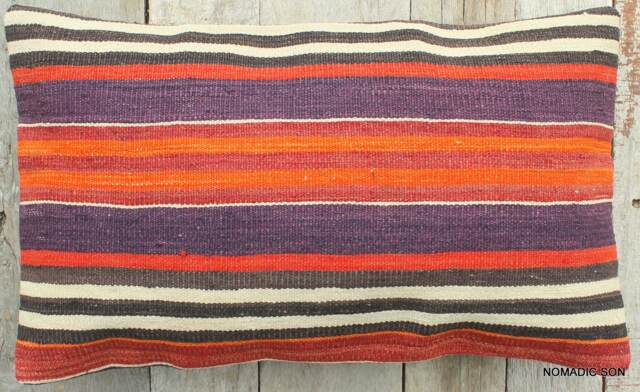 3050cm Rectangle Lumbar Vintage Kilim Cushion Cover Handwoven - image 1