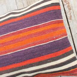 3050cm Rectangle Lumbar Vintage Kilim Cushion Cover Handwoven - thumbnail 3