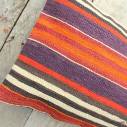 3050cm Rectangle Lumbar Vintage Kilim Cushion Cover Handwoven - thumbnail 2