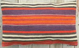 3050cm Rectangle Lumbar Vintage Kilim Cushion Cover Handwoven - thumbnail 1