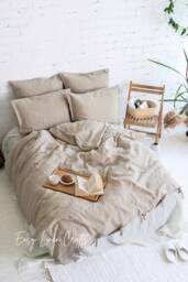 Bedding Set - Linen Duvet Cover With 2 Pillowcases Bed Queen, King, Custom Size Linens Farmhouse - thumbnail 1