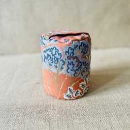 Handmade Japanese Koi Fabric Doorstop - Rust Orange Weighted Door Stop - thumbnail 3