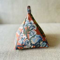 Handmade Japanese Koi Fabric Doorstop - Rust Orange Weighted Door Stop - thumbnail 2