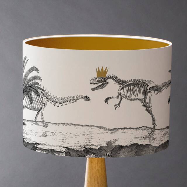Jurassic Park Life - Large Dinosaur Drum Lampshade - image 1