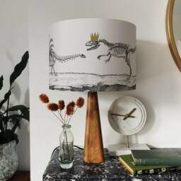 Jurassic Park Life - Large Dinosaur Drum Lampshade - thumbnail 2