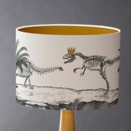 Jurassic Park Life - Large Dinosaur Drum Lampshade - thumbnail 1