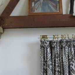 Clear Bay Window Curtain Pole - Acrylic Rod For Corner Windows, Includes Elbow Brackets - thumbnail 4