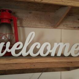 Wooden Welcome Sign, Freestanding Wall Hanging, Home Decor, Decor - thumbnail 3