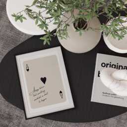 Ace Of Hearts Print Motivational Quote Playing Card Wall Art - thumbnail 2