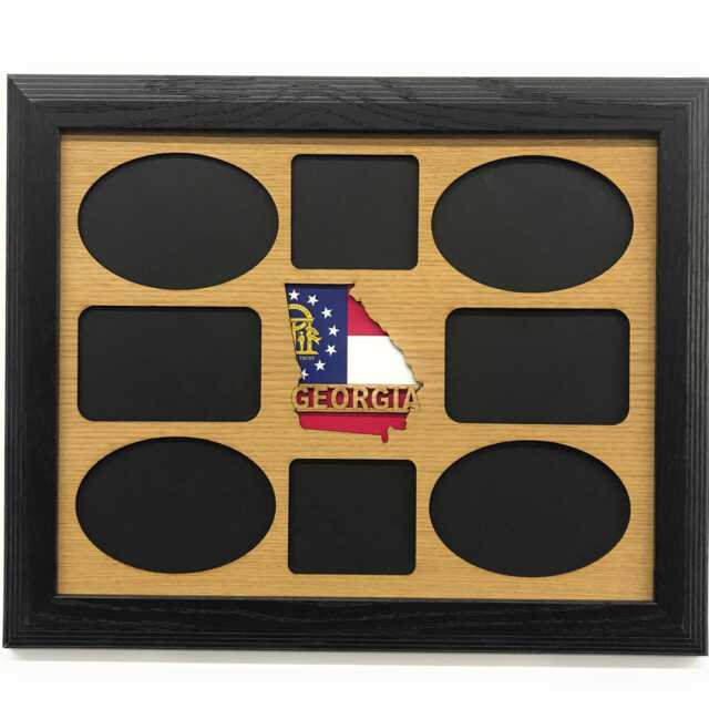Georgia Picture Frame - 11x14 Holds 8 Photos State Decor, Gift, Travel - image 1