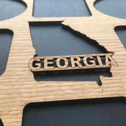 Georgia Picture Frame - 11x14 Holds 8 Photos State Decor, Gift, Travel - thumbnail 3