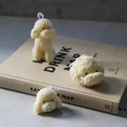 Teddy Dog Candle Soy Wax Puppy Gift - thumbnail 3