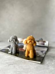 Teddy Dog Candle Soy Wax Puppy Gift - thumbnail 1