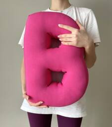 Letter Pillow Fabric Letters Baby Room Decor Initial Pillows Shower Gift - thumbnail 1