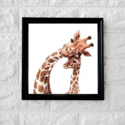 Mum & Baby Giraffe Print Archival Paper Wall Decor - thumbnail 3