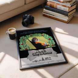 Black Christmas 1974 Movie Poster Framed Canvas Print - thumbnail 2