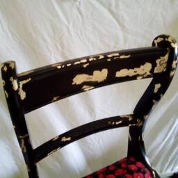 A Pair Of Shabby Chic Chairs. Please Read P&p Restrictions On This Order Under Description - thumbnail 3