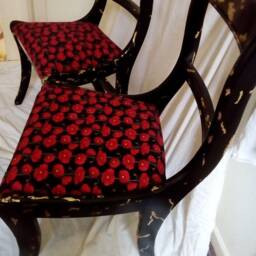 A Pair Of Shabby Chic Chairs. Please Read P&p Restrictions On This Order Under Description - thumbnail 2