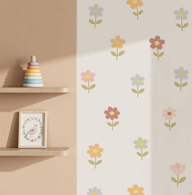 Little Bloom Flowers Nursery Wall Stickers - image 1