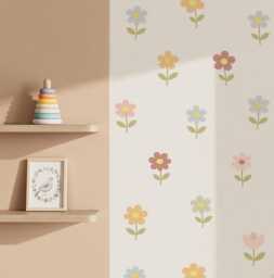 Little Bloom Flowers Nursery Wall Stickers - thumbnail 1