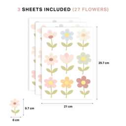 Little Bloom Flowers Nursery Wall Stickers - thumbnail 4